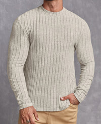 Casual Solid Color Round Neck Pullover Long-sleeved T-shirt