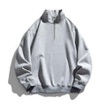 Men's Fashion Half Zipper Season Stand Collar Pullover Sweater
