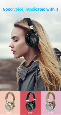 Folding headset with stereo wireless headset