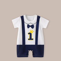 Thin Women's Short Sleeve Newborn Baby Child Jumpsuit Romper