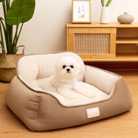 Cozy Plush Pet Bed Warm Washable Fluffy Sofa Toys Medium Dog Bed Kennel Indoor Blanket