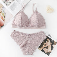 Detachable And Detachable Triangle Cup Gathers Two-piece Underwear Without Steel Ring