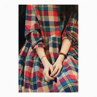 Womens Embroidery Patchwork Figure-flattering Shirt Dress