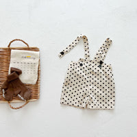 Infant Short Sleeve Top Bib Shorts Set