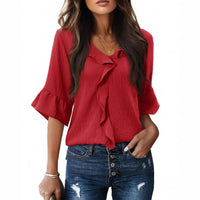 Stylish And Minimalist Womens Short Sleeve Top