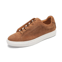 Men's Suede Genuine Leather Versatile Trendy Shoes Black Sports