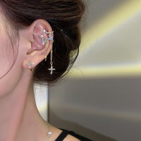 FashionIntegrated Moon And Star Long Earrings
