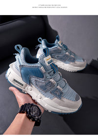 Couple Shoes Versatile Mesh Casual Reflective Men's Shoes