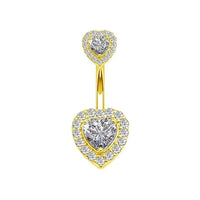 Personalized Zircon Butterfly Round Belly Button Ring