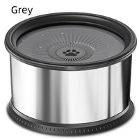 Stainless Steel Large Capacity Pet Non-slip Splash-proof Water Bowl