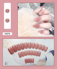 Nail Art Finished Fake Nail Scrub Nail Patch Wearable