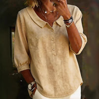Women's Casual Lapel-Neck Pullover Shirt