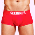 Men's Fashion Breathable Buttocks Slim Solid Color Boxer Shorts
