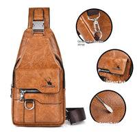 Retro Easy Matching Shoulder Bag Large Capacity Waterproof Satchel
