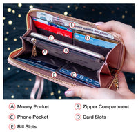 Two-layer Cowhide Wallet Light Luxury Card Holder Long