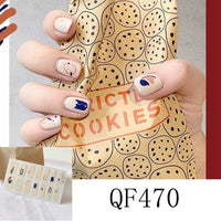 Nail Sticker 3D Diamond Nail 14 Stickers Waterproof Nail Sticker Full Sticker For Pregnant Women