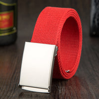 Matt Buckle Canvas Belt Candy Color