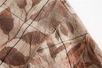 Leaves And Flowers Loose Shirt Men