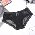 Lace Trim Narrow Crotch Beautiful Butt Low Waist Briefs Women's