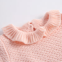 Temperament ruffled shorts long-sleeved top two-piece suit