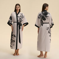 New Satin Plus Size Pajamas For Women Lightweight Loungewear Robe