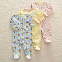 Three-piece Baby Foot-wrapped One-piece Long-sleeved Fart Dress Gift Box