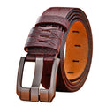 Versatile leather belt for men