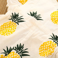 Cotton pineapple printed jumpsuit