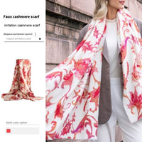 Women's Artificial Cashmere Scarf Winter Elegant Graceful Printing