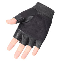 Outdoor sports black mittens