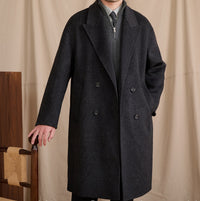 Wool Casual Loose Mid-Length Coat