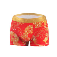 Men's Golden Dragon Print Pants