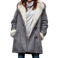 New Coat With Cashmere Fur Collar Pockets Women's