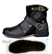 Men's leather Martin boots