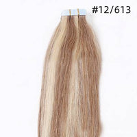 Pu traceless nano human hair European and American hair extension 16inch 40cm 20 piece pack
