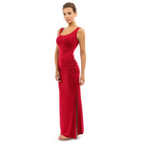 Women's Sexy Sleeveless Slim-fit Pleated Split Dress