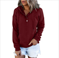 Loose-fitting Casual Long-sleeve Hoodie With A Drawstring And Pockets