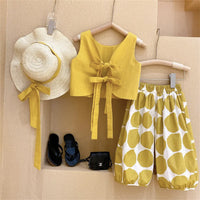 Vest Top Polka Dot Bloomers Two-piece Cotton