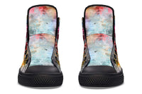 High Top Canvas Shoes For Printing Lovers