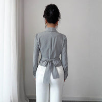 Irregular-shaped Metal Embellished Top For Women