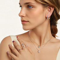 Romantic Summer Style S925 Sterling Silver Stud Earrings