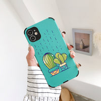 Cactus embossed phone case