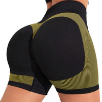 Women's Fashion Seamless Peach Tight High Waist Sports And Fitness Shorts