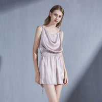Season silk pajamas women thin
