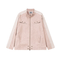 Season Loose American Street Windproof Zipper Decorations Leather Jacket