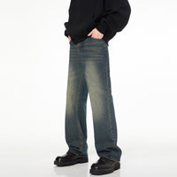 Men's And Women's Loose Straight Mop Pants