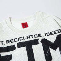 Letter Printed Crew Neck Sweatshirt