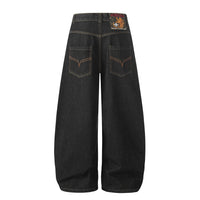 Distressed Loose-fitting Casual Pants Scimitar Jeans