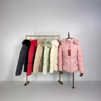 Fur Collar Fashionable Warm Jacket Women