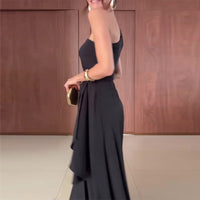 Womens Stylish And Elegant Sleeveless Split Dress